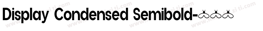 Display Condensed Semibold字体转换
